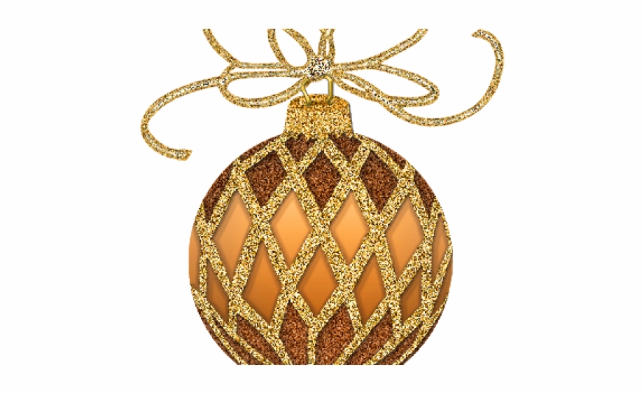 Graphic Free Christmas Ornaments Images Clipart Gold And