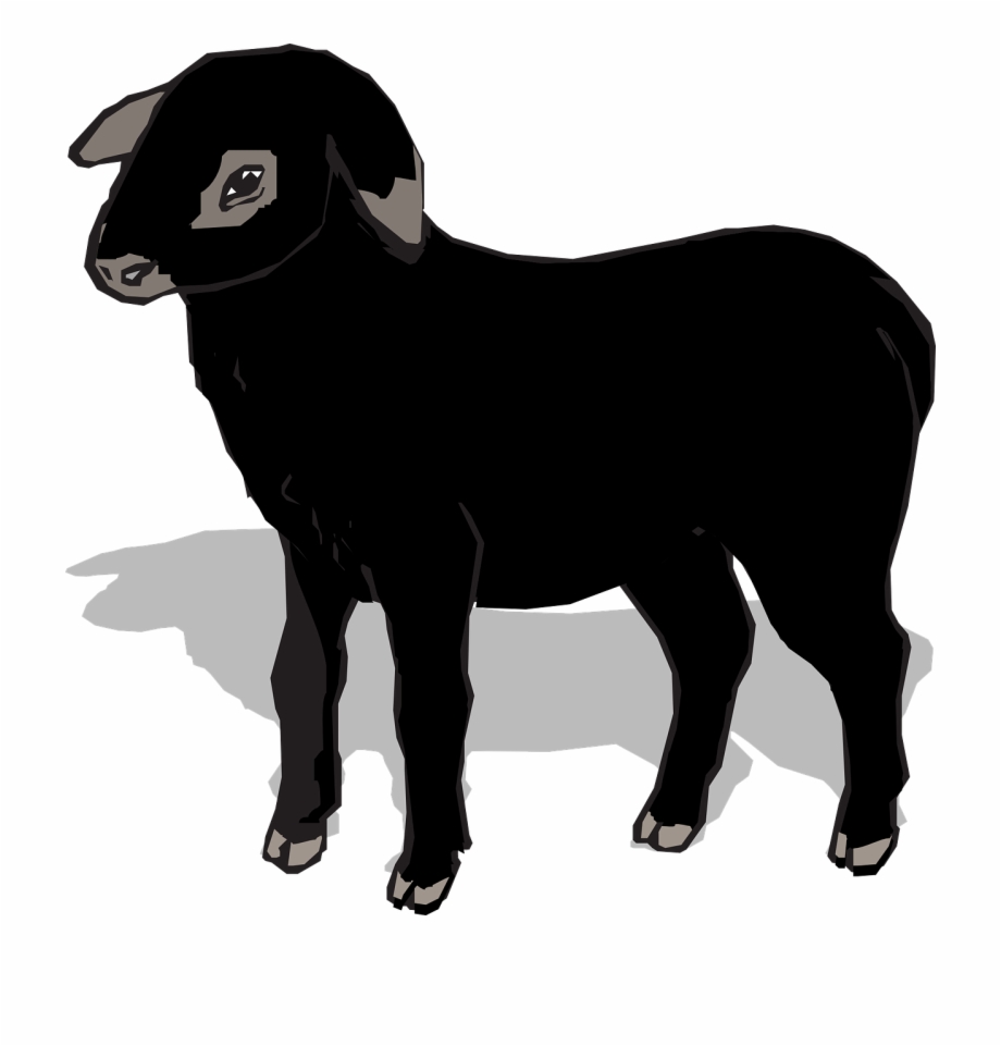 Sheep Black Png Image High Quality Clipart Transparent