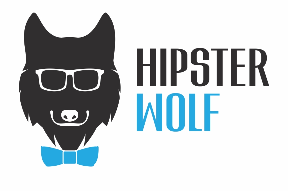 Hipster Wolf Clothing Wolf With Glasses Logo