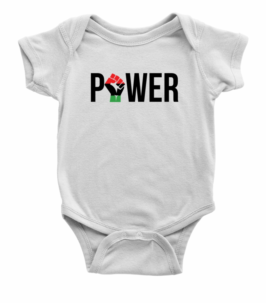 Black Power Infant Funny Baby Gym Onesies