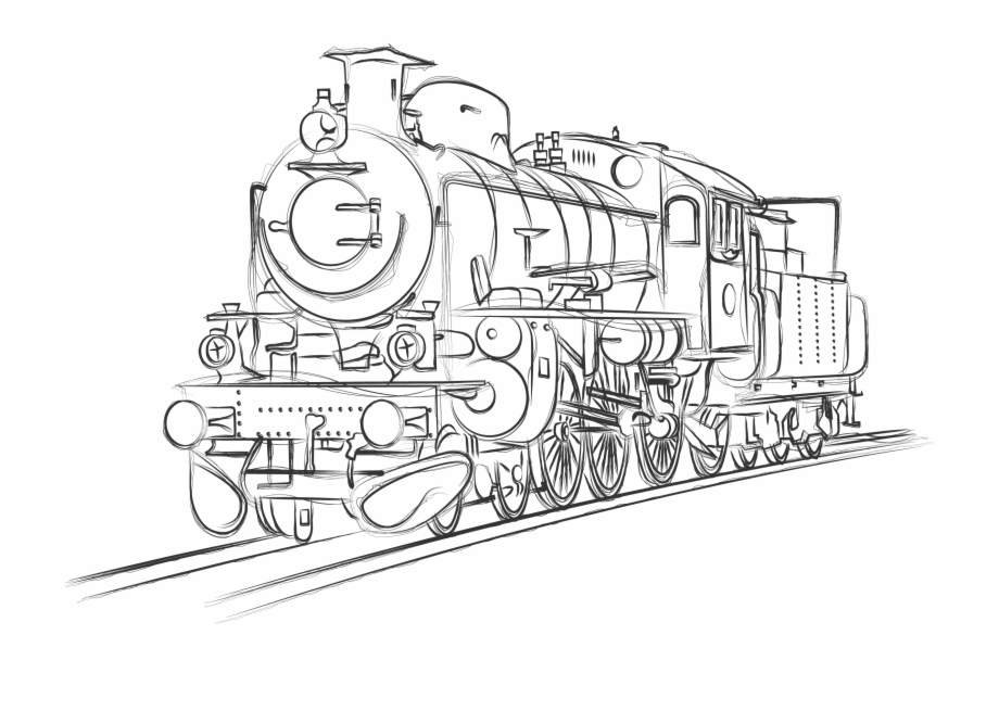 old train sketch
