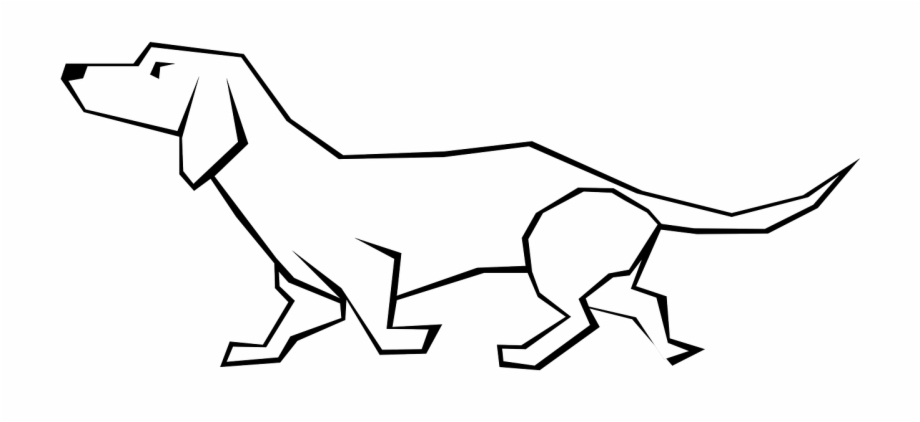 Dog Animal Dachshund Mammal Png Image Drawing With - Clip Art Library