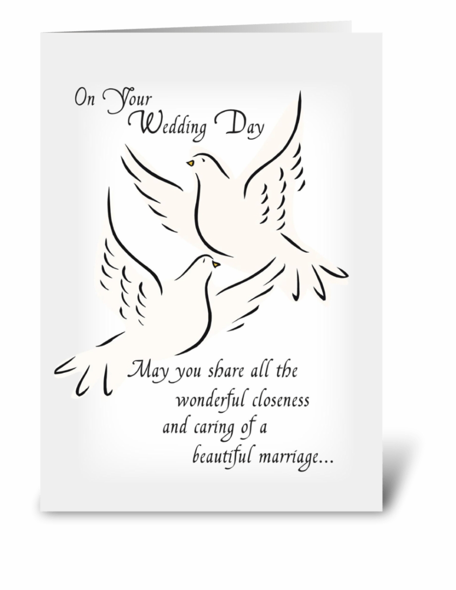 Wedding Doves Congratulations Illustration