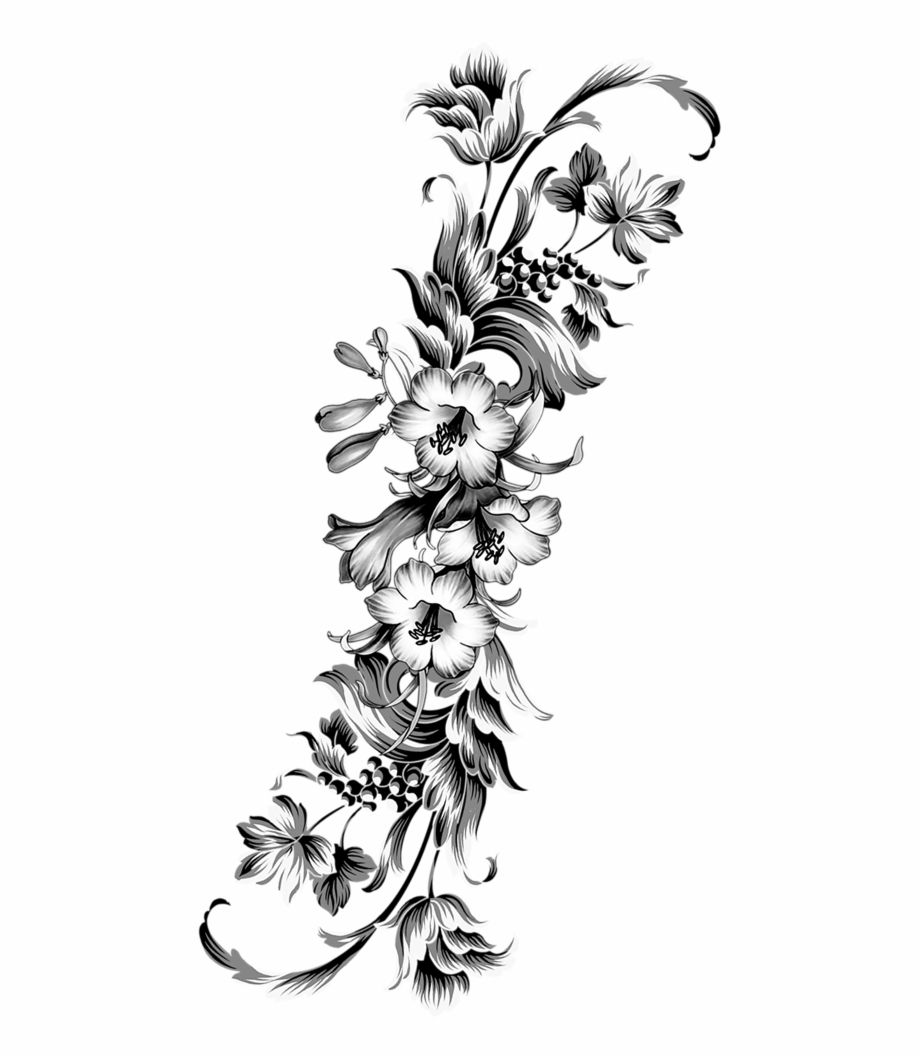flower arm tattoo png
