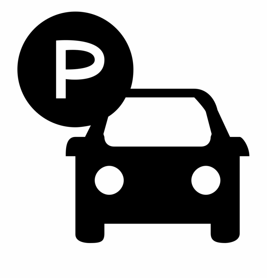 parking lot clipart black and white free