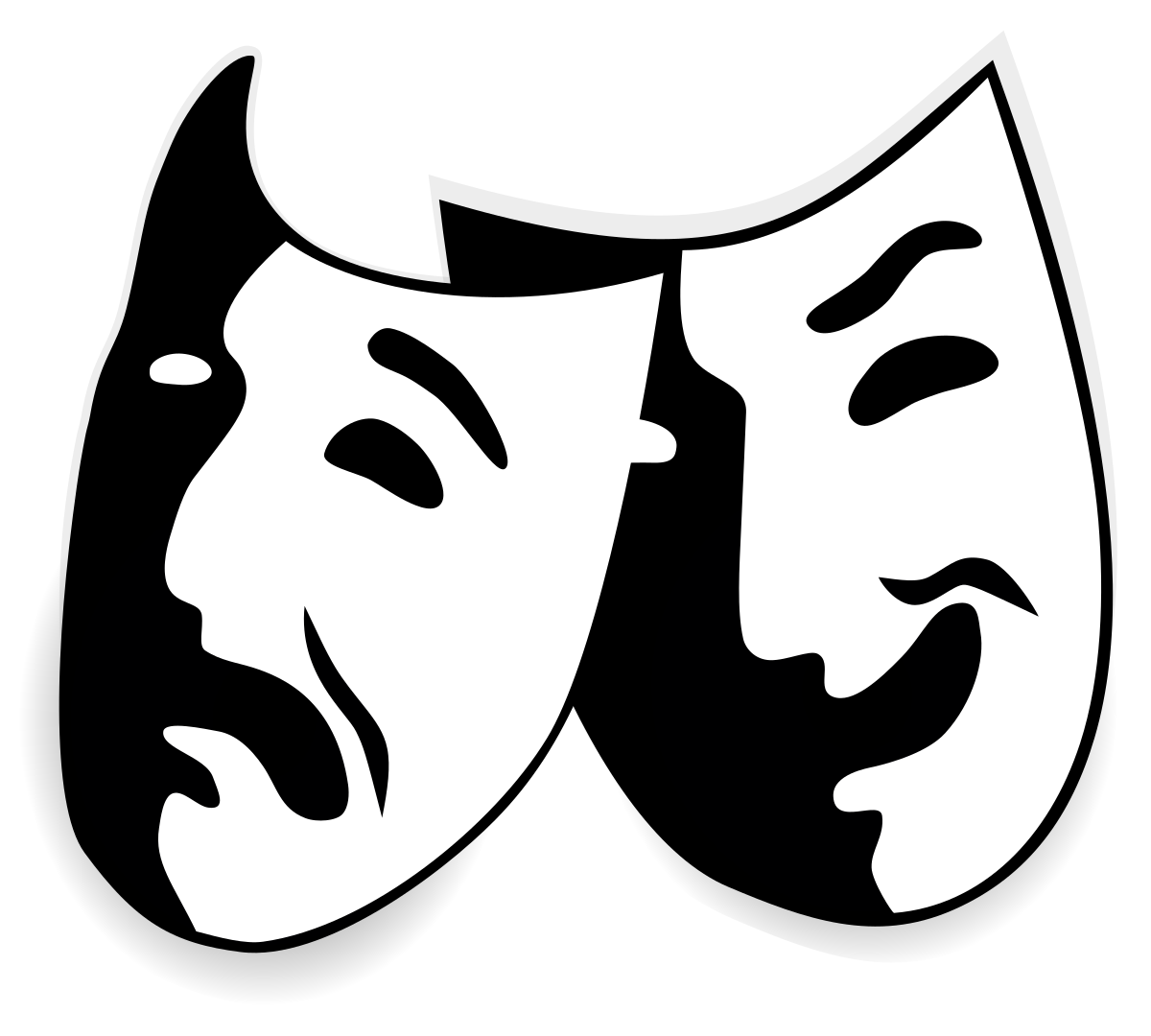 Free Theater Masks Transparent, Download Free Theater Masks Transparent