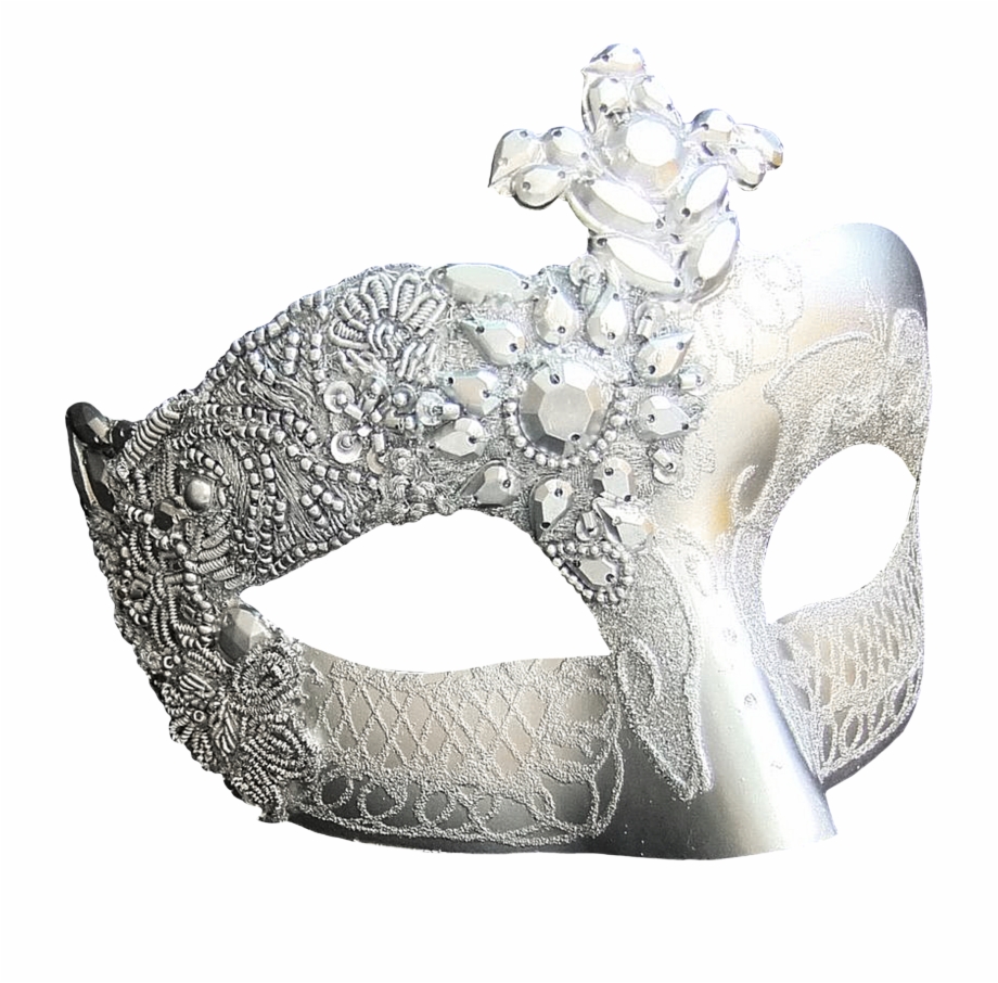 White Masquerade Mask Png Silver Masquerade Mask Png