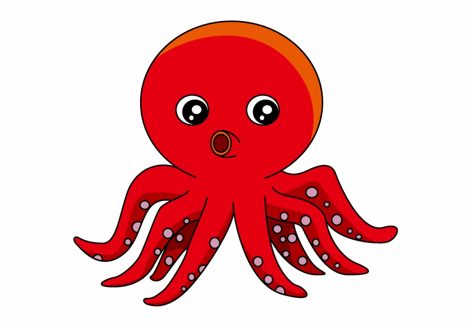 Squid Clipart Octopus Clipart Japanese Octopus Red Cartoon