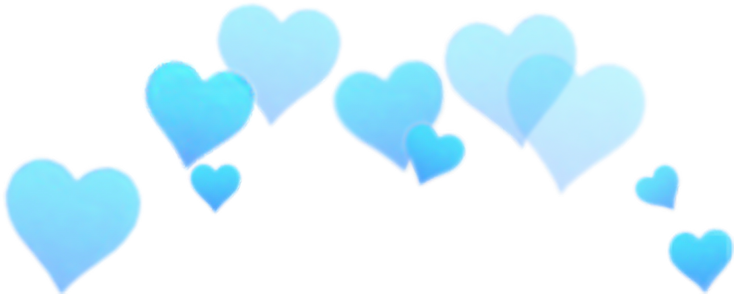 Transparent Blue Snapchat Heart Crown Png Green