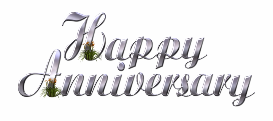 Anniversary Wedding Anniversary Wish Plant Calligraphy Happy Marriage