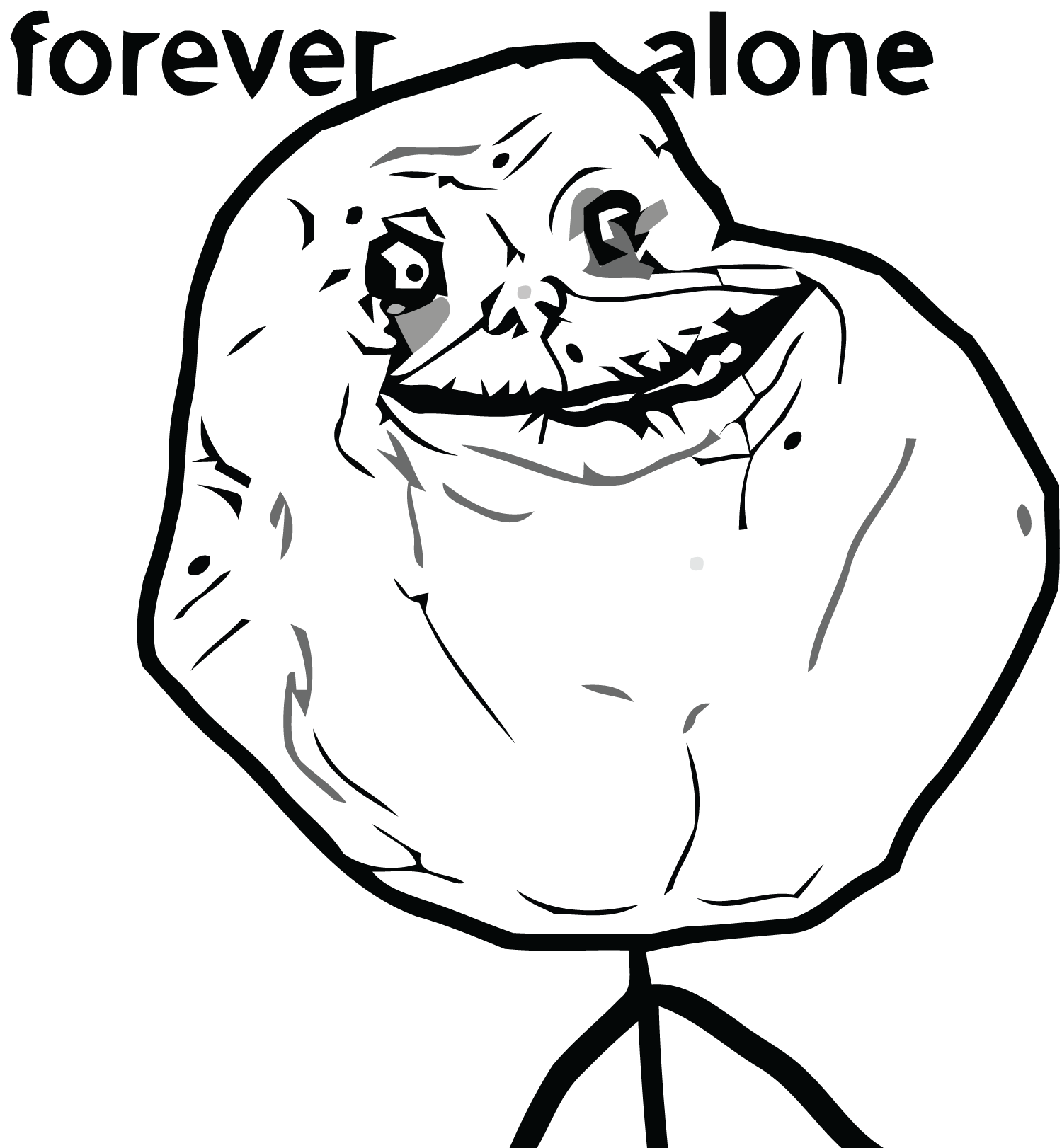 Forever Alone Meme Png