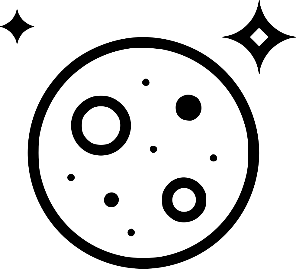 Full Moon Clip Art Black And White