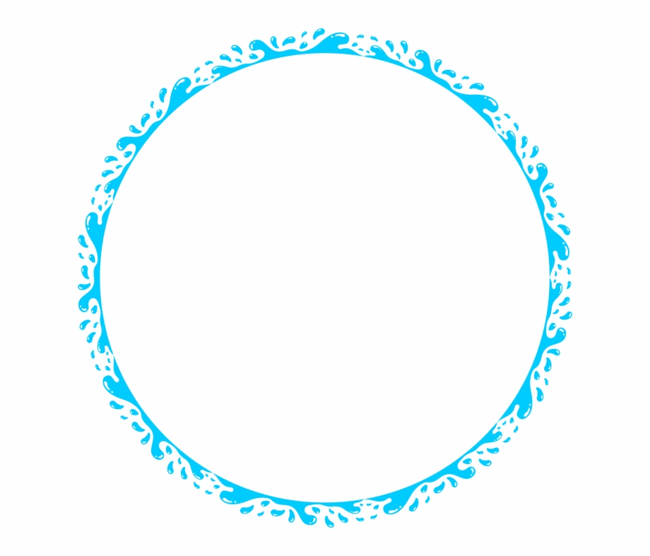 Blue Circle Frame Vector Clipart Frame Blue Circle