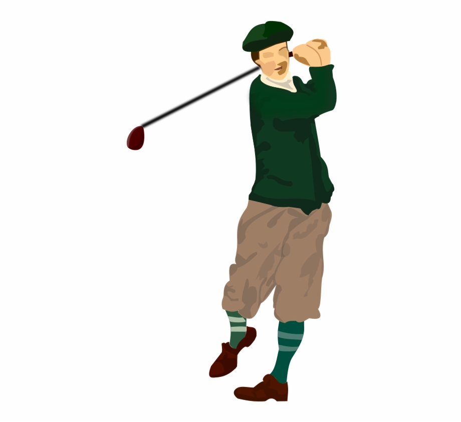 Golfer Swinging Clipart Free Golfer Clipart