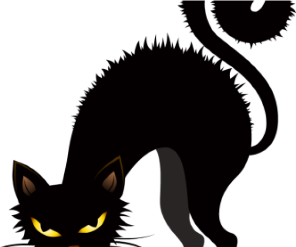 Black Cat Halloween Clipart