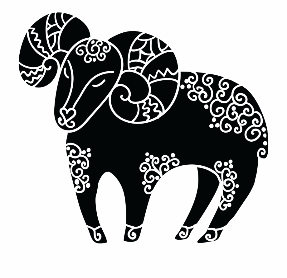 Free Clipart Of A Horoscope Astrology Zodiac Aries