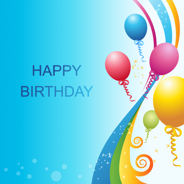 Birthday Blue Background Images Png