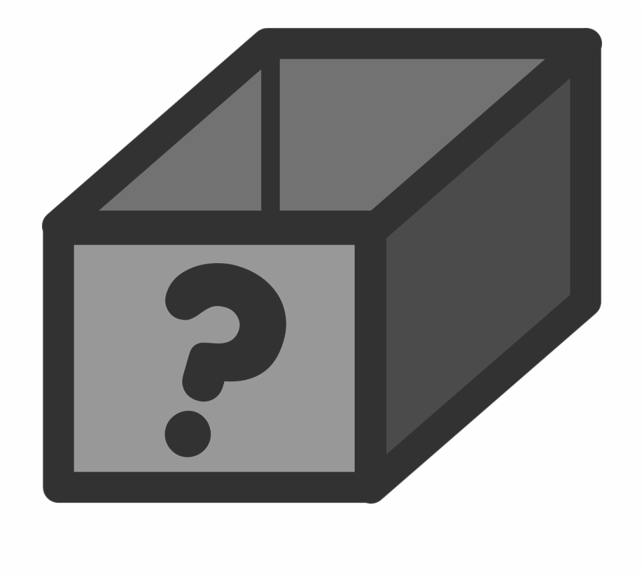 Box Question Mark Design Black Png Image 