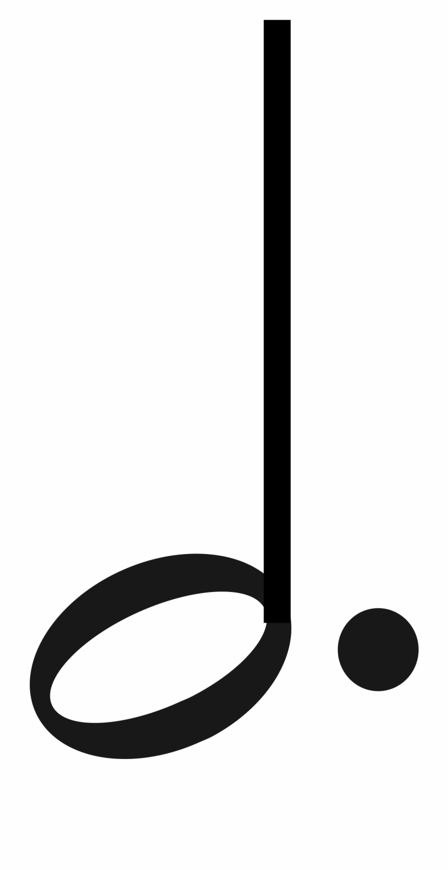 Music Dotted Half Note Clipart Png Download Dotted