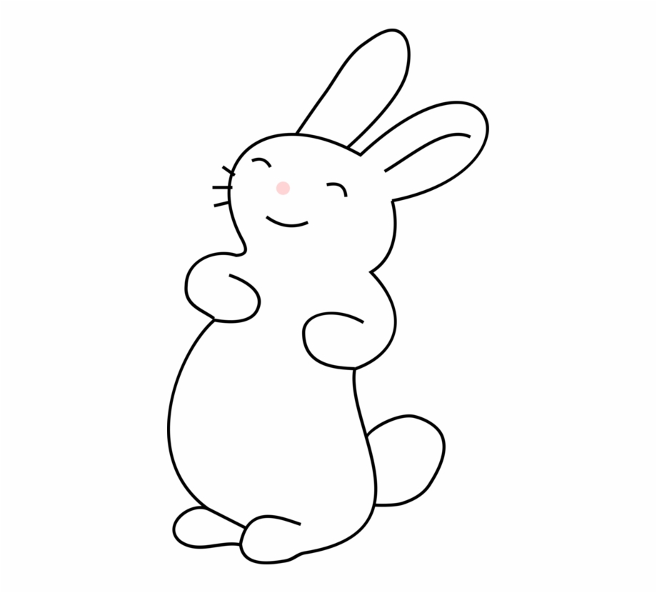 White Rabbit Easter Bunny Hare Cartoon Easter Bunny