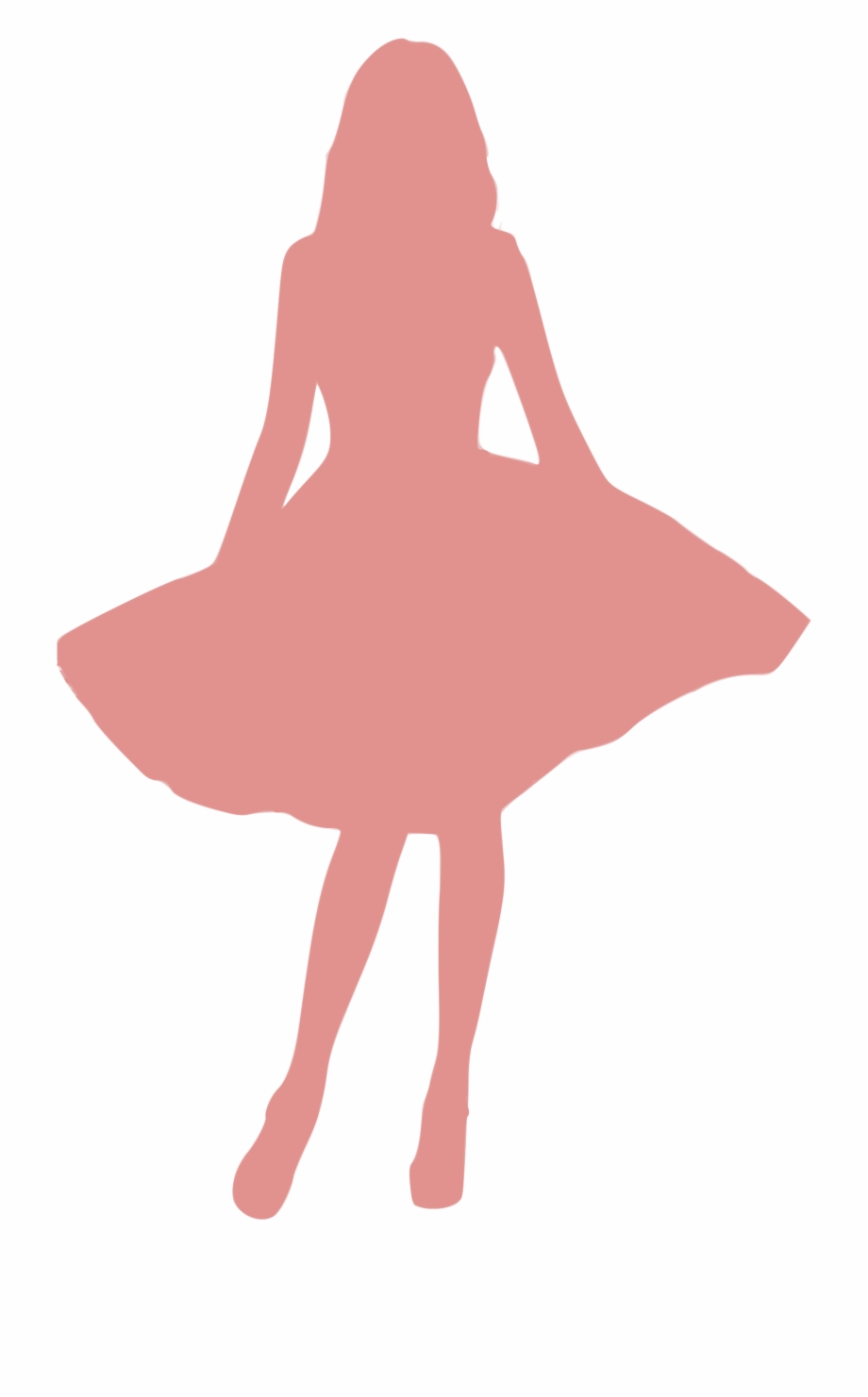 Silhouette Femme Pink Girl Silhouette Transparent