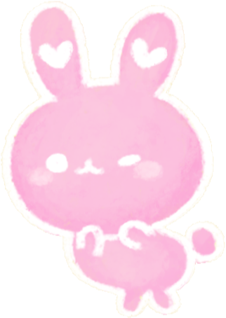 Kawaii Cute Bunny Rabbit Adorable Chibi Animal Cartoon