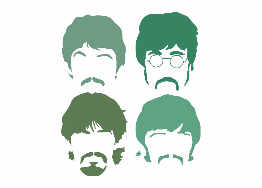 Let Us Know Beatles Faces Silhouette