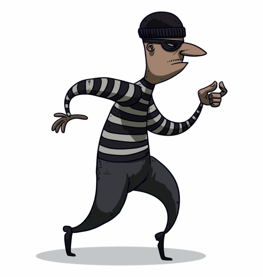 Free Robber Clipart Black And White, Download Free Robber Clipart Black