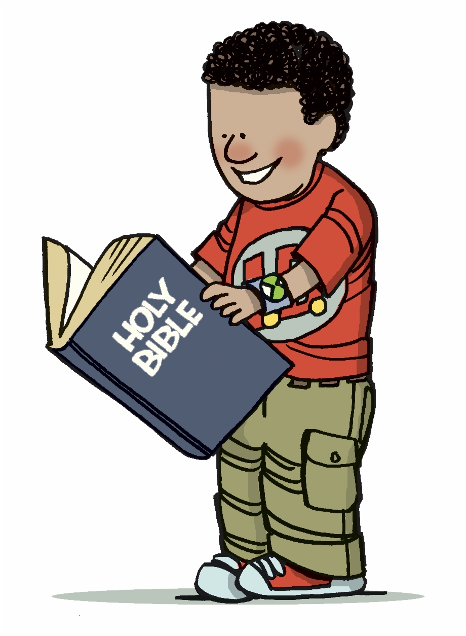clipart reading the bible
