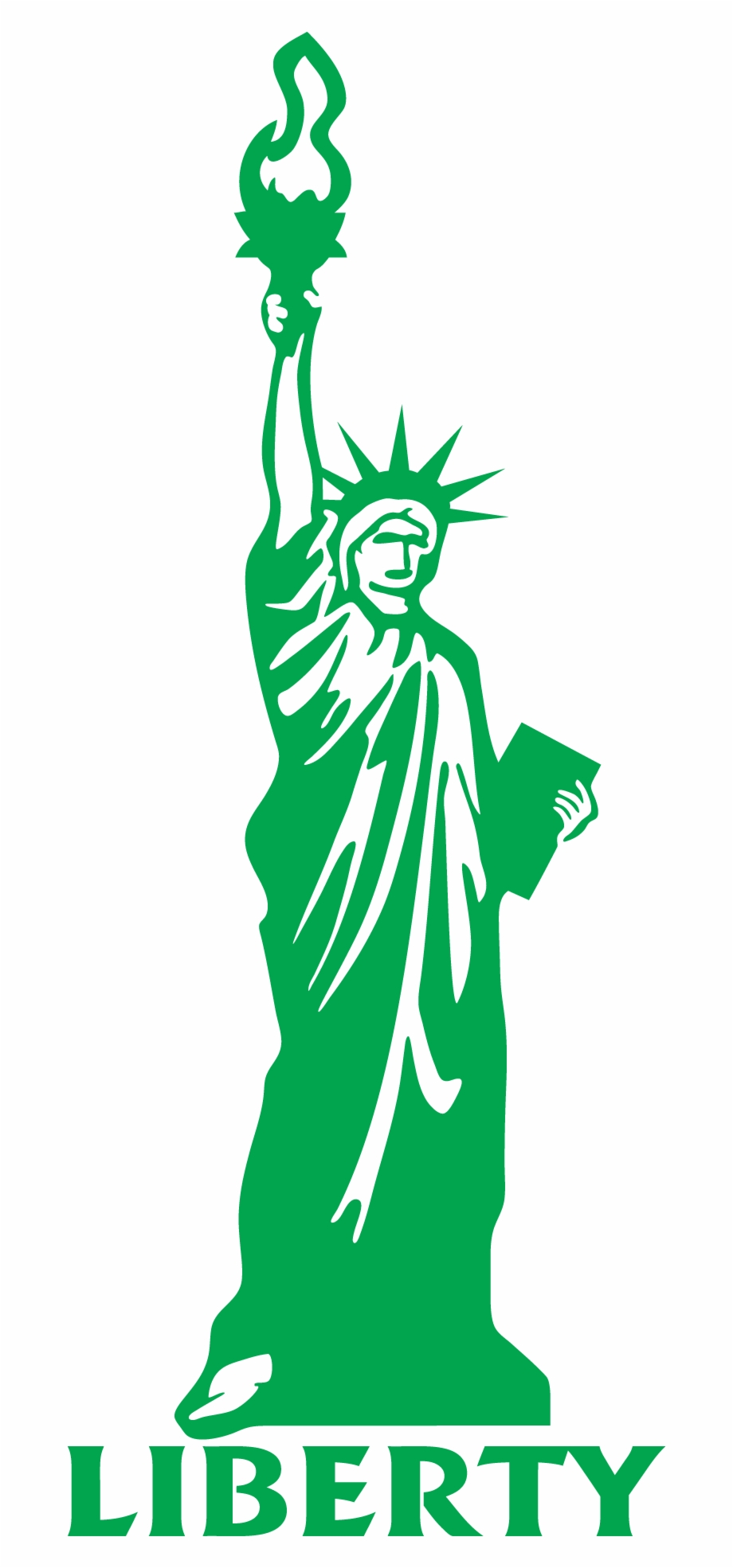 14 Outline Of Statue Liberty Free Cliparts That