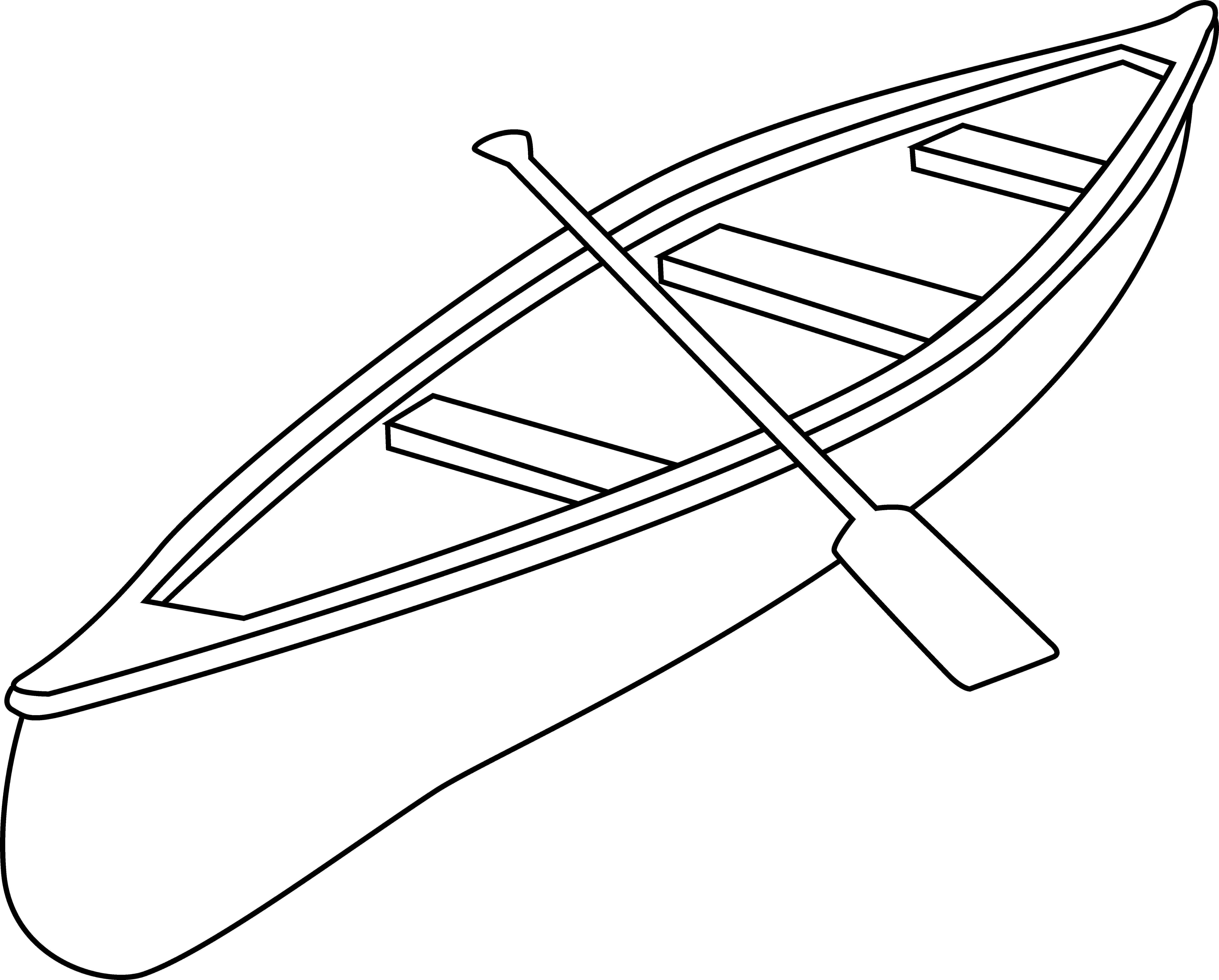 Paddle Clipart Canoe Drawing Drawing Of Canoe
