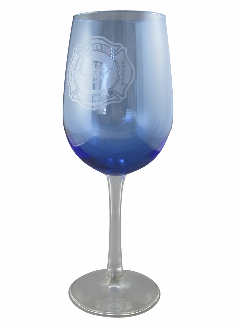 5Oz Wsfca Blue Wine Glass Wine Glass