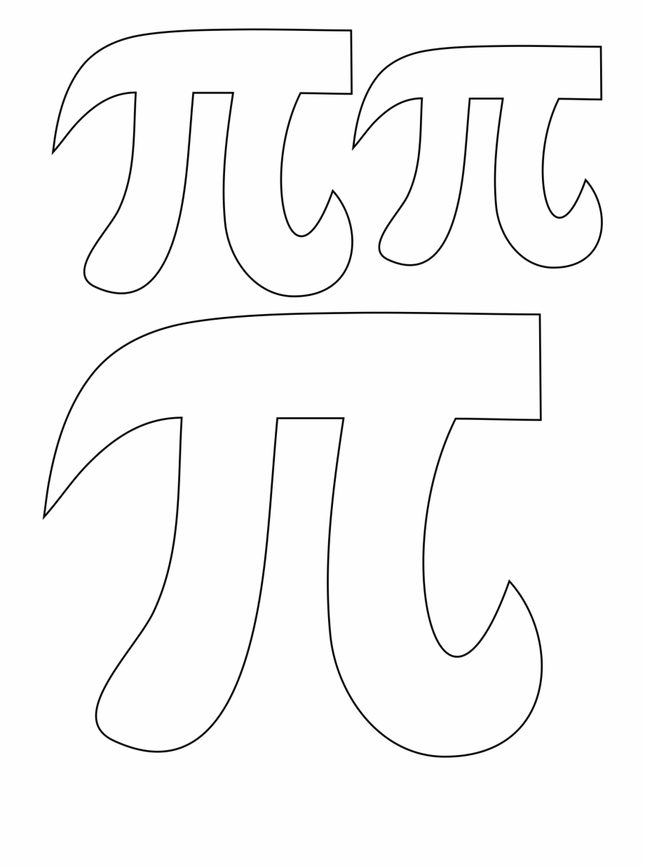Math Svg Pi Day Line Art