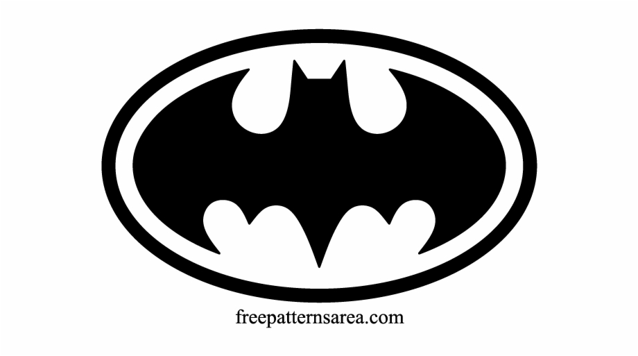 Symbol And Silhouette Stencil Batman Symbol