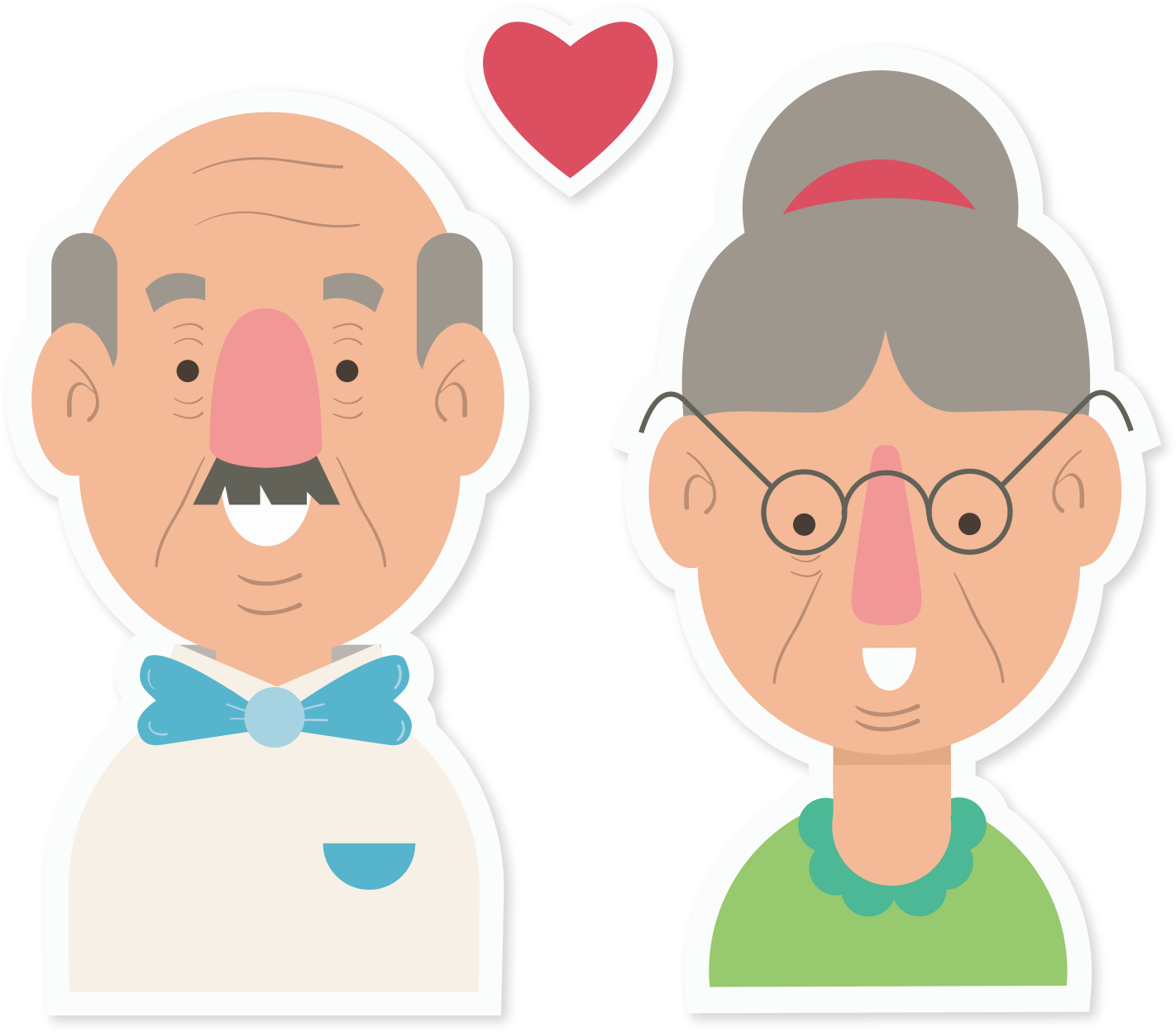 Couple Art An Old Transprent Png Free Cartoon - Clip Art Library