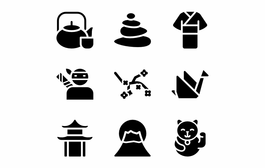 Solid Japanese Culture Elements Firefighter Icon Png