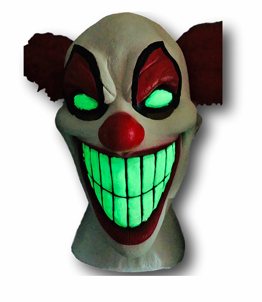 Chester The Evil Clown Mask Glow In The
