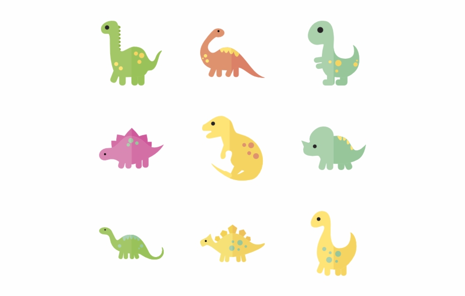 Dinosaur Set Cartoon