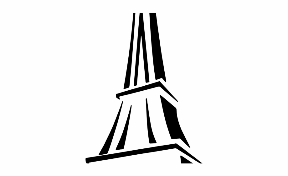 Drawn Eiffel Tower Silhouette Paris Eiffel Tower Cartoon
