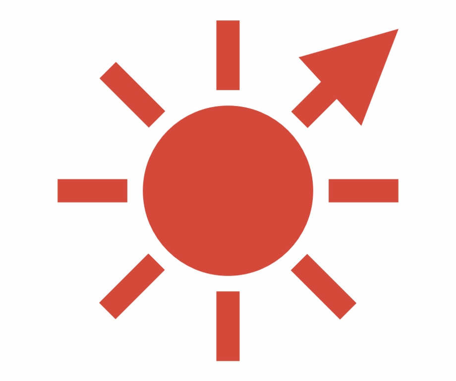 Sun Icon Red Png
