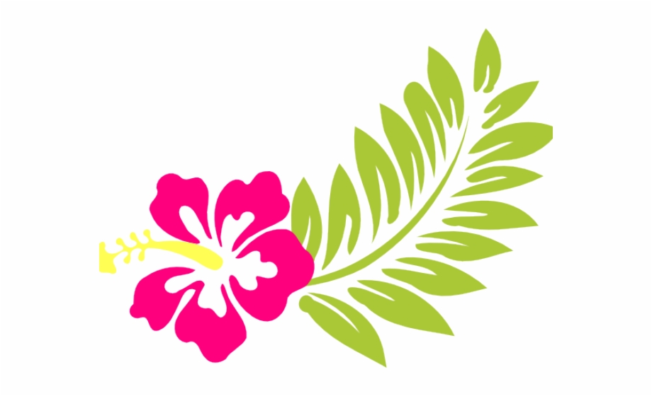 Clip Arts Related To : Hibiscus Clipart Luau Flower And Leaves Clipart. vie...