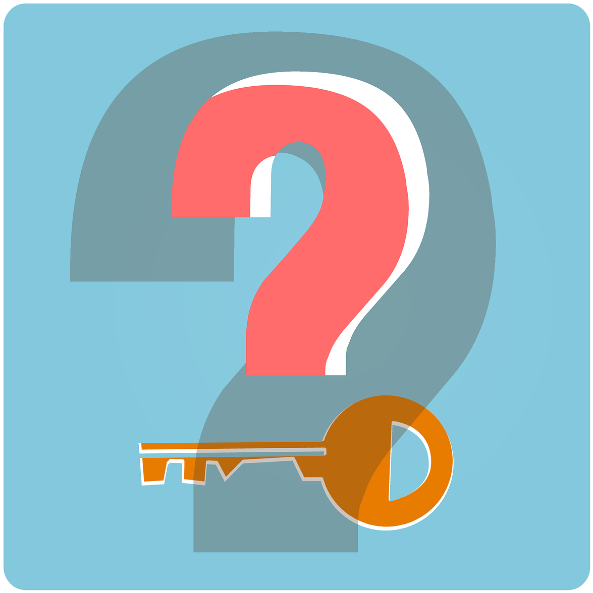 Key Security Icon Question Mark Png Image Key