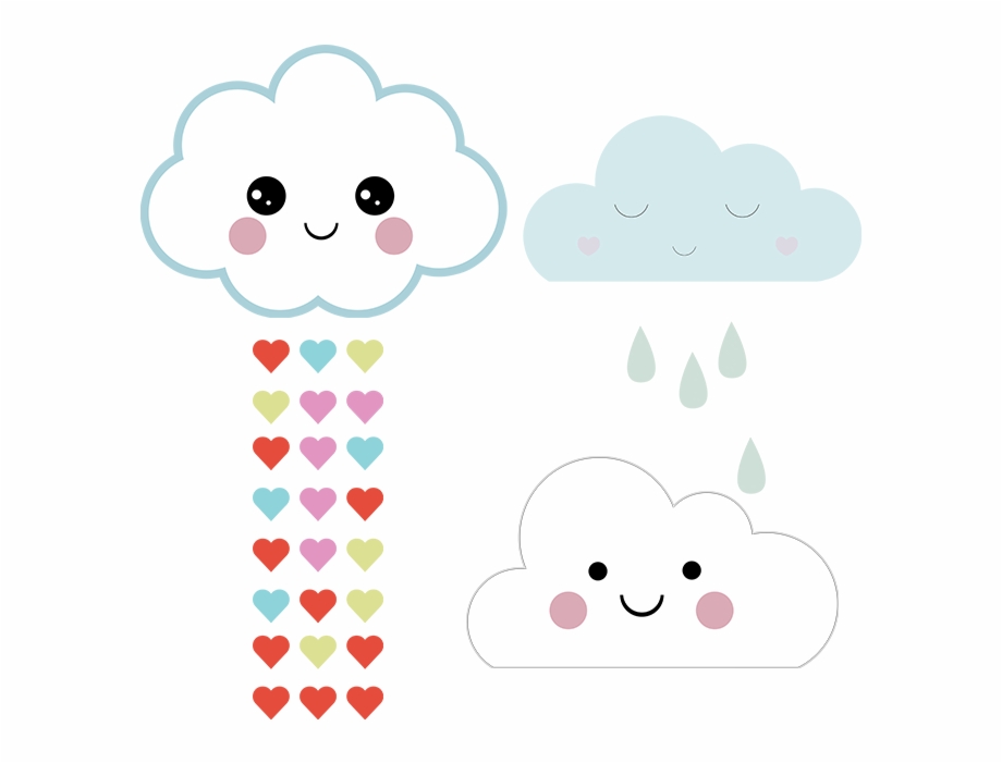 Adorable Cloud Art Get Three Super Cute Cloud