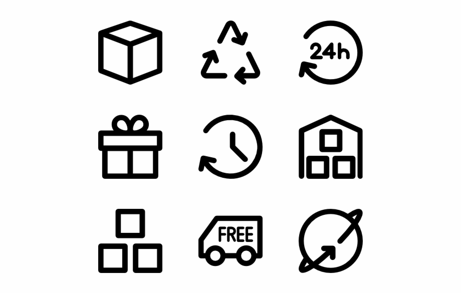 Logistic Delivery Icon Collection Hand Drawn Icon Png