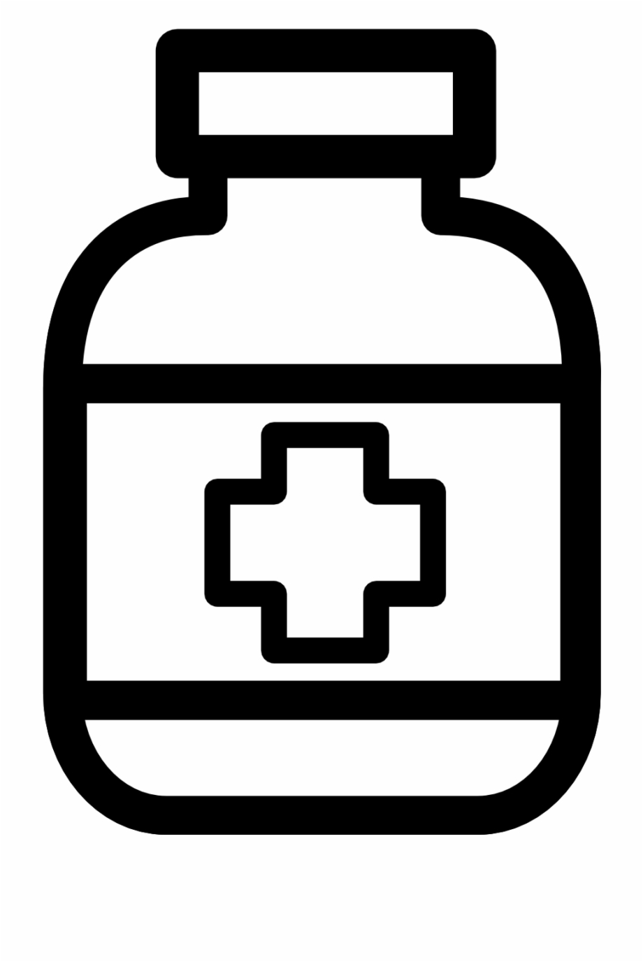 Jpg Transparent Library Clip Art Medication Black And