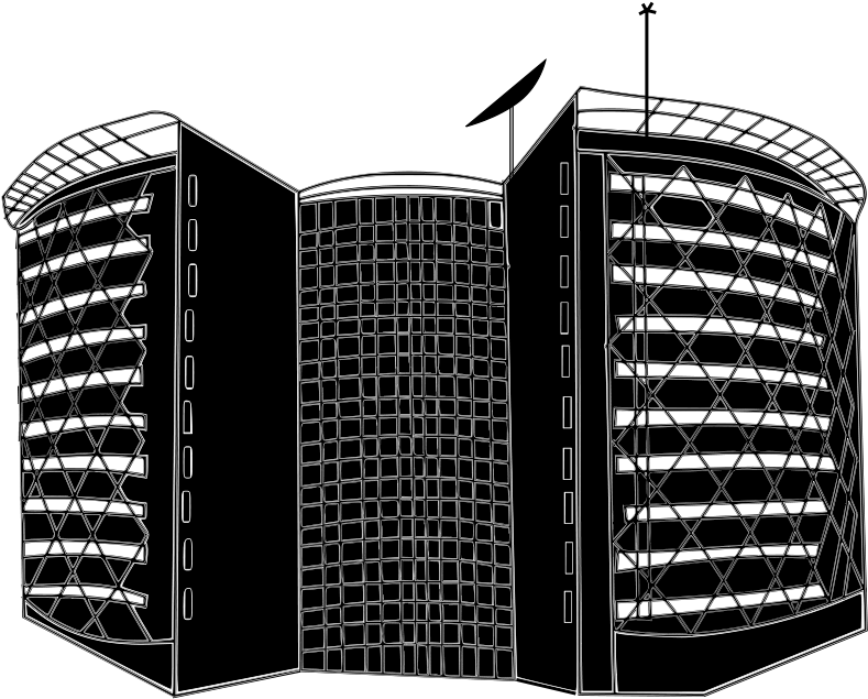 Building Clipart Black And White Free Clipart Image