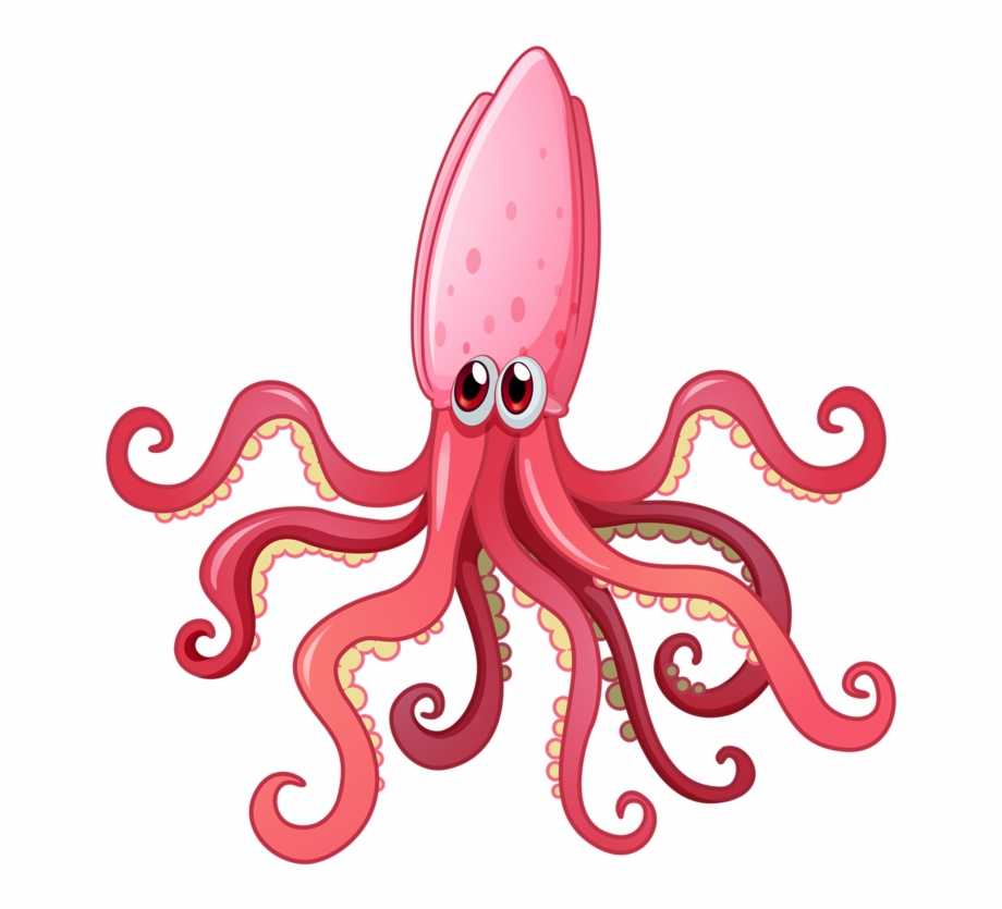 Octopus Clipart Sea Creature Squid Clipart Transparent Background