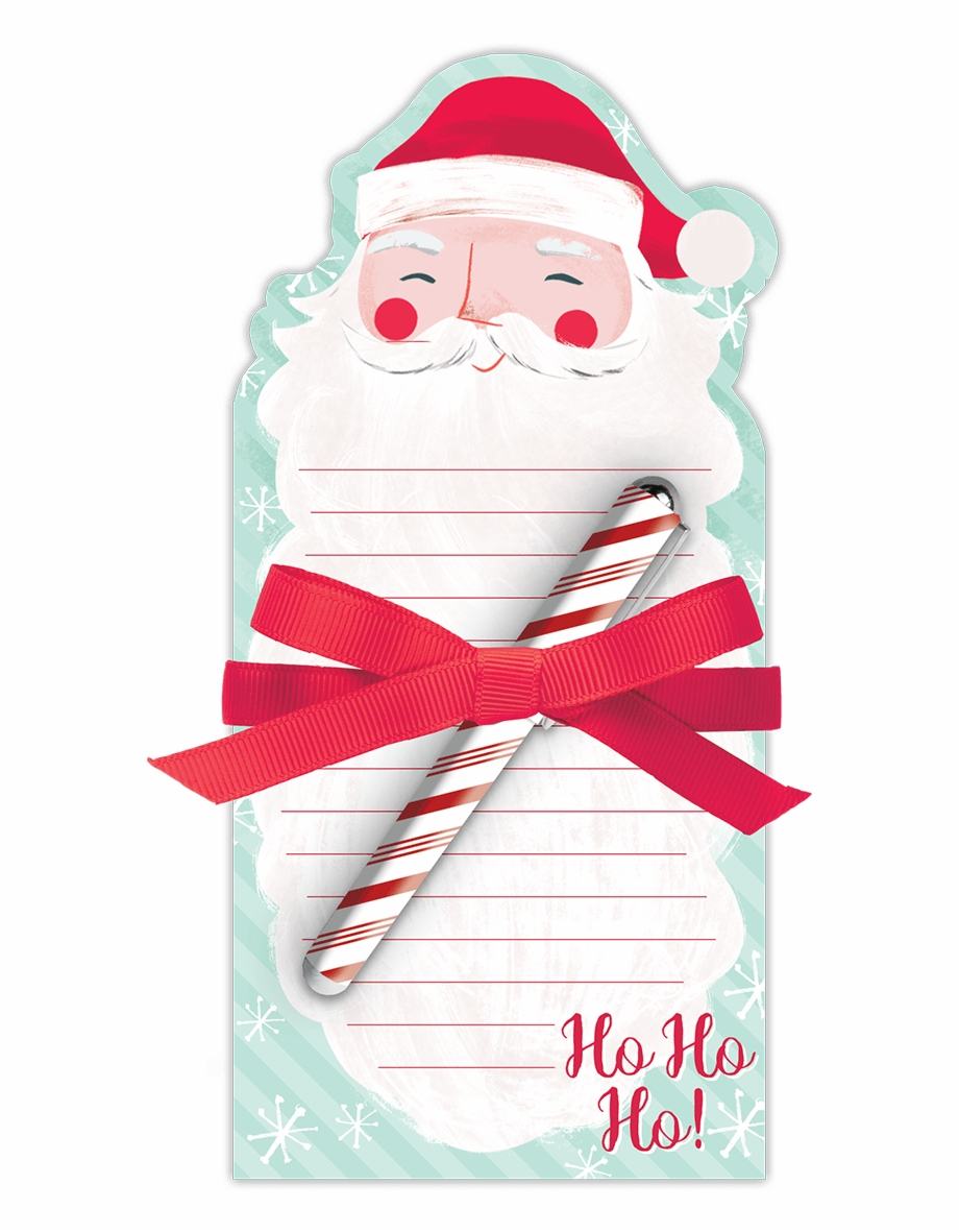 Santa Beard Note Pad With Pen Santa Claus