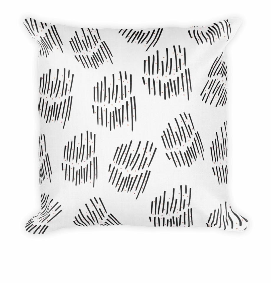 Scratched Pillow Monochrome
