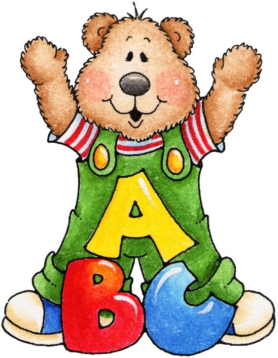 Abc teddy bear imagenes de decoracion para bebes cliparts